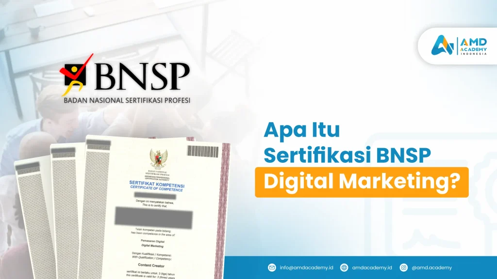 Apa itu sertifikasi BNSP Digital Marketing
