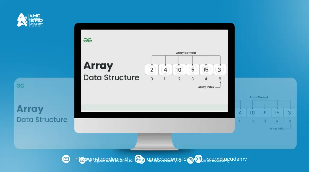Pelatihan dan Sertifikasi BNSP Database Programmer: ilustrasi struktur data array.