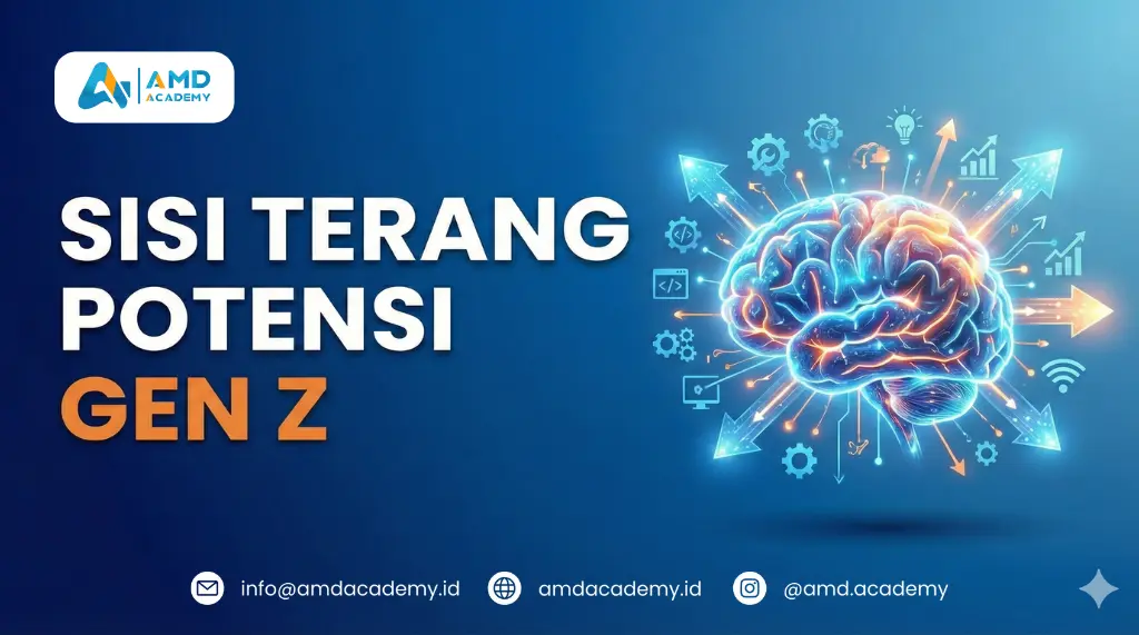 Gambar sisi terang potensi Gen Z yang dapat dimaksimalkan dengan standar kompetensi dari pelatihan dan sertifikasi BNSP.