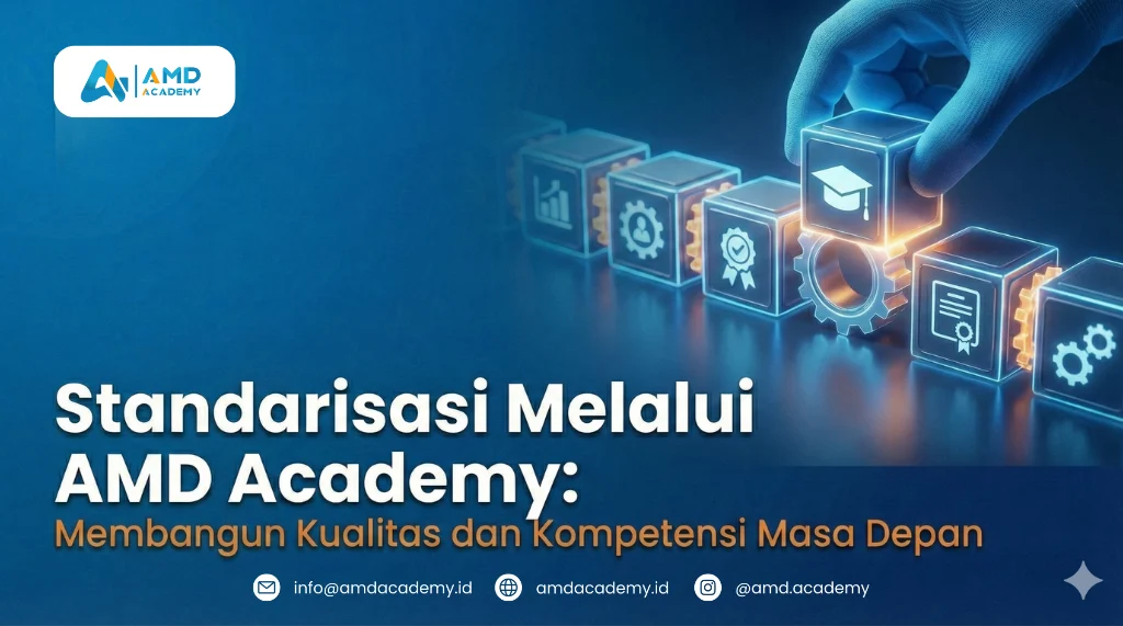 Ilustrasi peningkatan kompetensi  untuk standarisasi kualitas SDM.