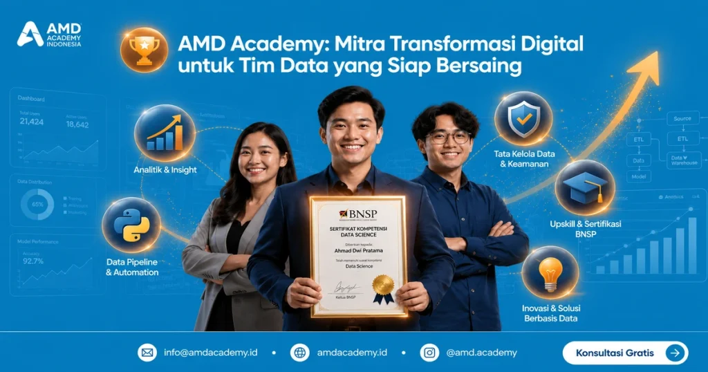 AMD Academy mitra sertifikasi BNSP data science untuk tim data siap bersaing